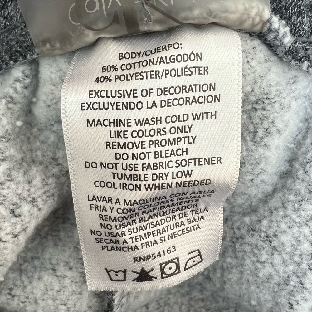 Women’s Calvin Klein Sweatpant Joggers Dark Gray - Medium - Picture 6 of 6